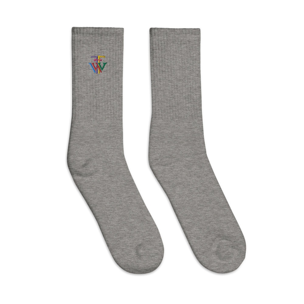 Embroidered Pride Logo socks